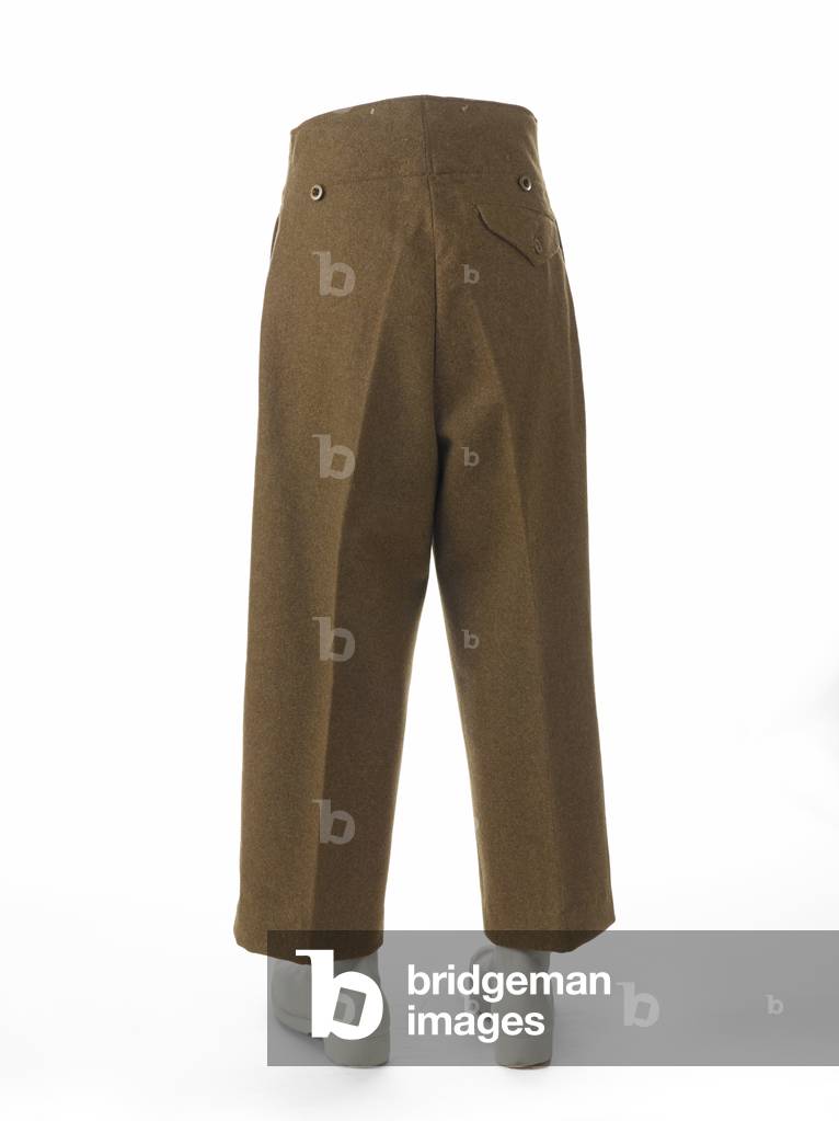 Battle dress trousers worn by Captain Alfred Rowe, 1944 circa (fabric)