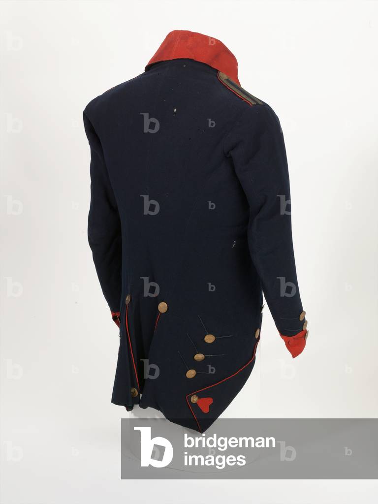 Short-tailed coatee worn by Cornet S Brown, Wiltshire Yeomanry, 1799 circa (fabric)