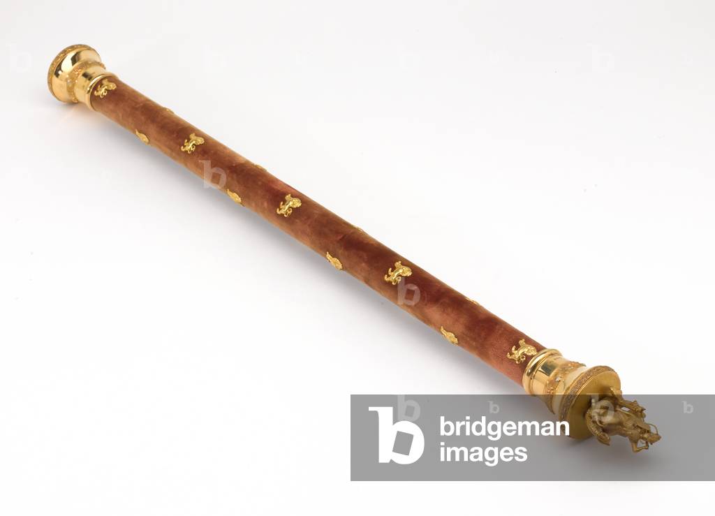 Field Marshal's baton of Lord Clyde, Army Staff, 1862 (gold and velvet)