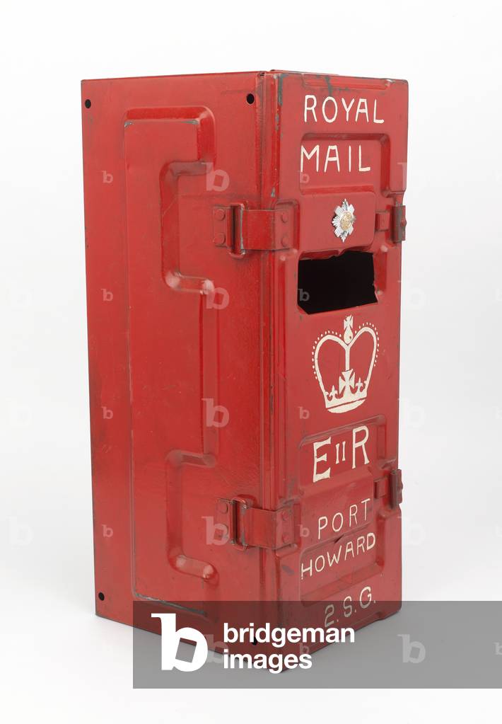 Post box, 2nd Battalion Scots Guards, South Atlantic (Falklands War), 1982 (box, post)