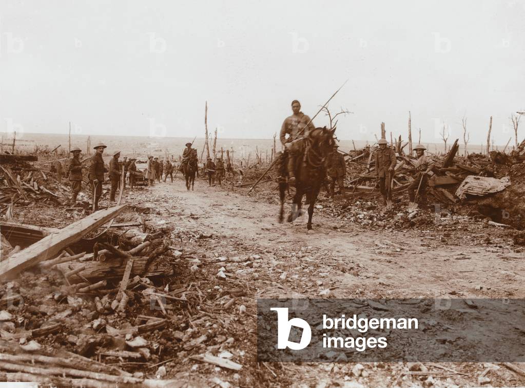 A sowar of 9th Hodsons Horse on the Western Front, 1917 circa (b/w photo)
