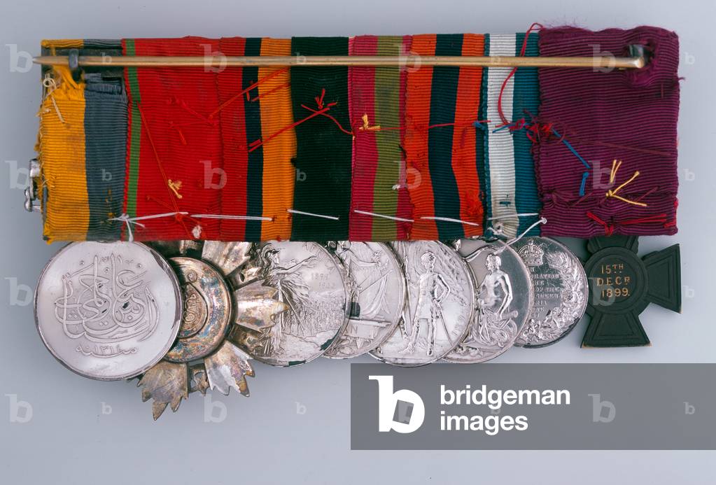 Victoria Cross group awarded to The Hon Lieutenant Frederick Hugh Sherston Roberts, Kings Royal Rifle Corps (metal)