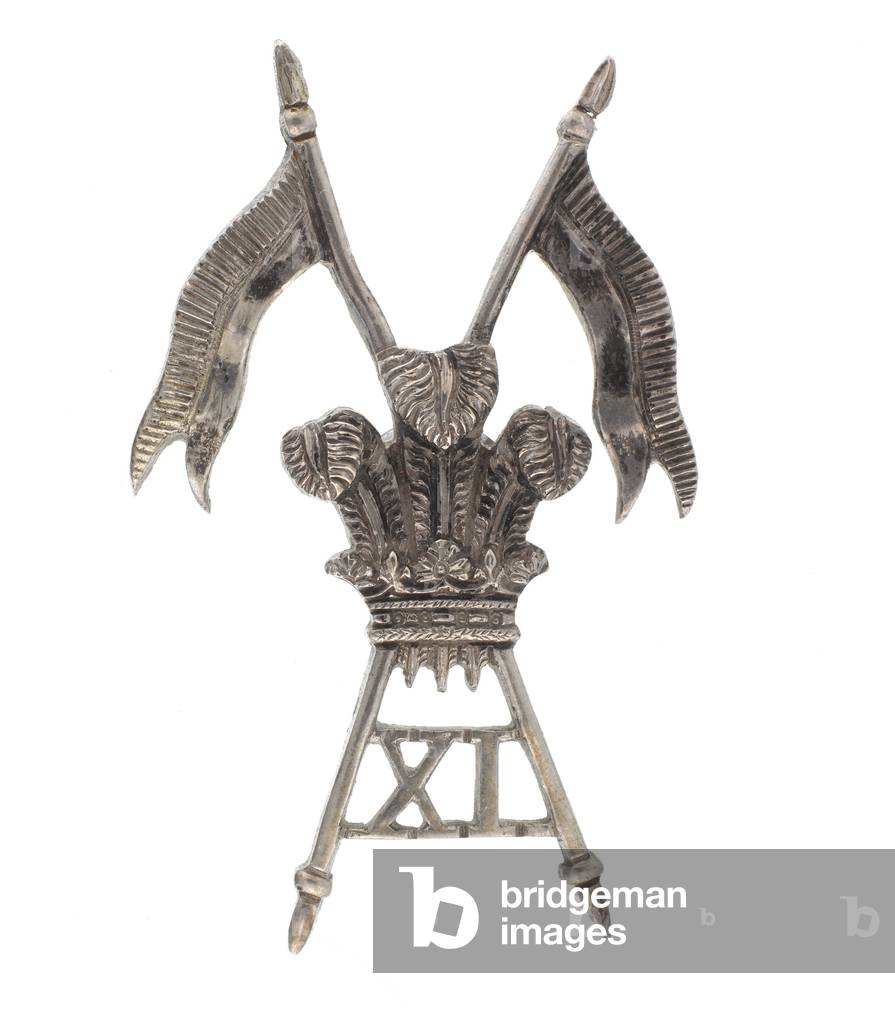 Cap badge, 11th (Prince of Waless Own) Regiment of Bengal Lancers, 1876-1922 (metal)