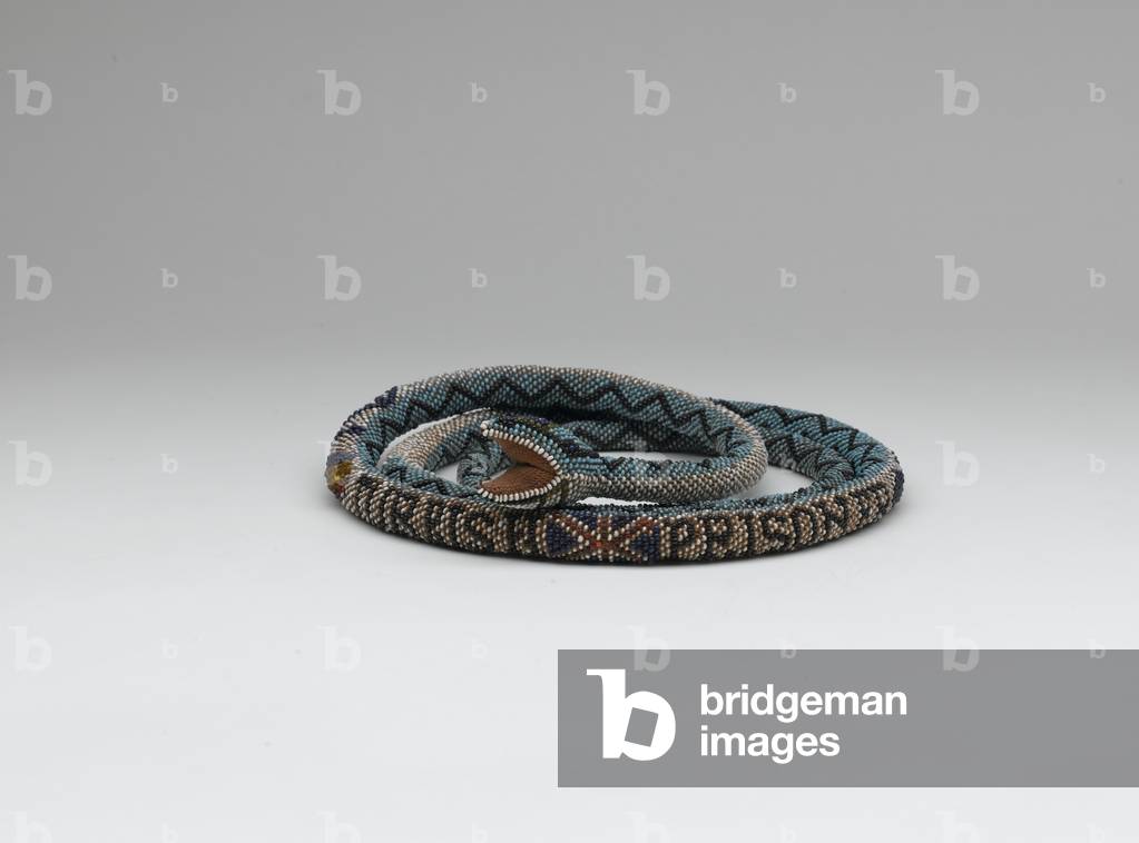 Beadwork snake, probably made by Turkish prisoner of war, 1918 (beadwork)