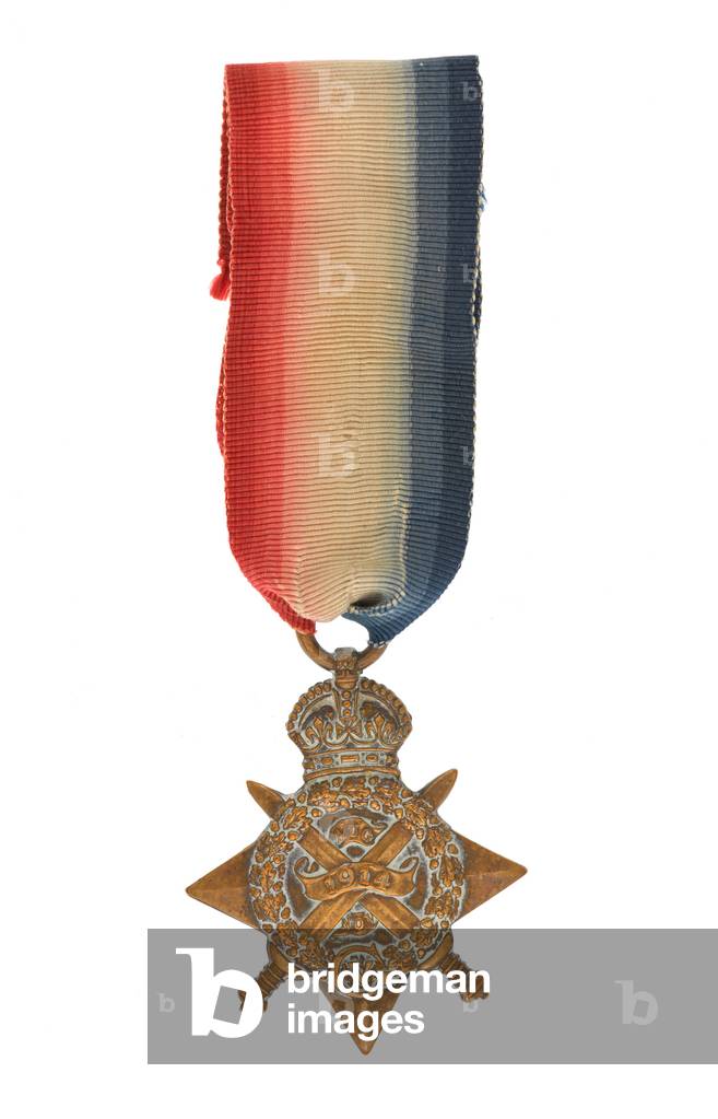 1914 Star awarded to Lance Corporal Val Lander 1/13th (County of London) Princess Louise's Kensington Battalion, The London Regiment (metal)