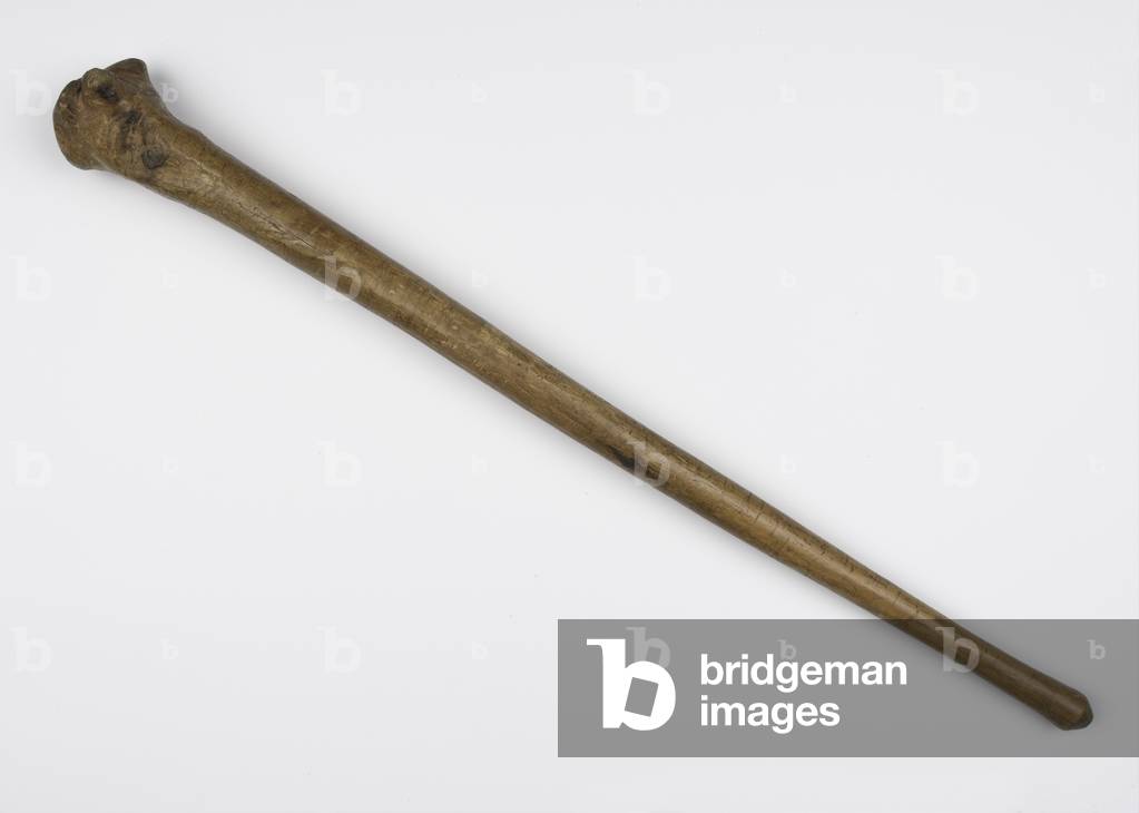 Wooden club of a of Mau Mau General, 1952 circa (wood)