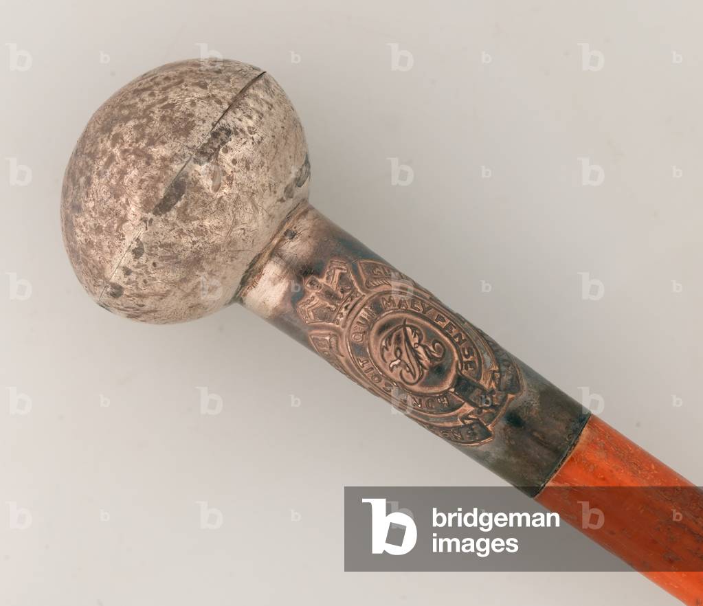 Regimental cane, Queens Own Corps of Guides, 1876-1901 (wood and metal)