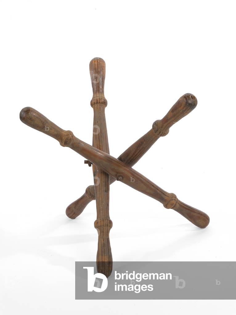 Tripod stool, 1882 circa (wood)