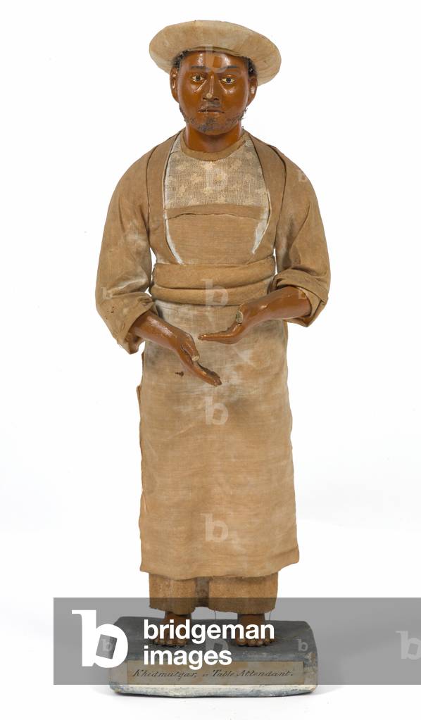 Khidmudgar or Table Attendant, terracotta figurine, India, c.1880 (statuette)