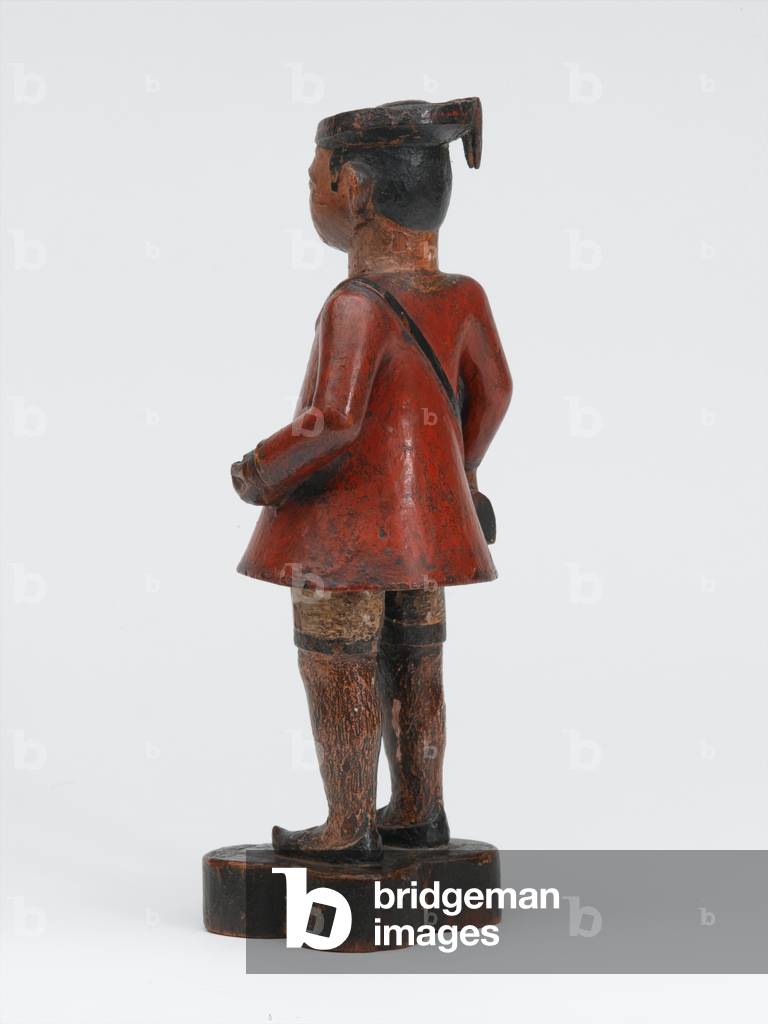 Carved wooden Company school figure of a sepoy of the Madras Army, 1785 circa (wood)