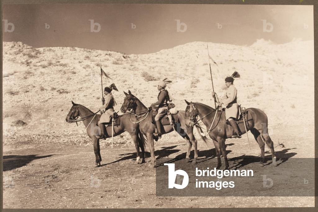 Men of 4th Duke of Cambridges Own Hodsons Horse, circa 1920 (b/w photo)