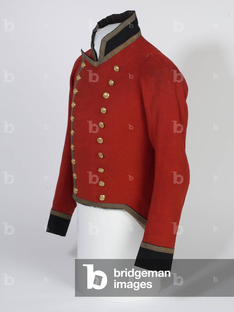 Short-tailed coatee worn by Lieutenant-Colonel William Miller, 3rd Battalion, 1st Foot Guards, 1815 (fabric)