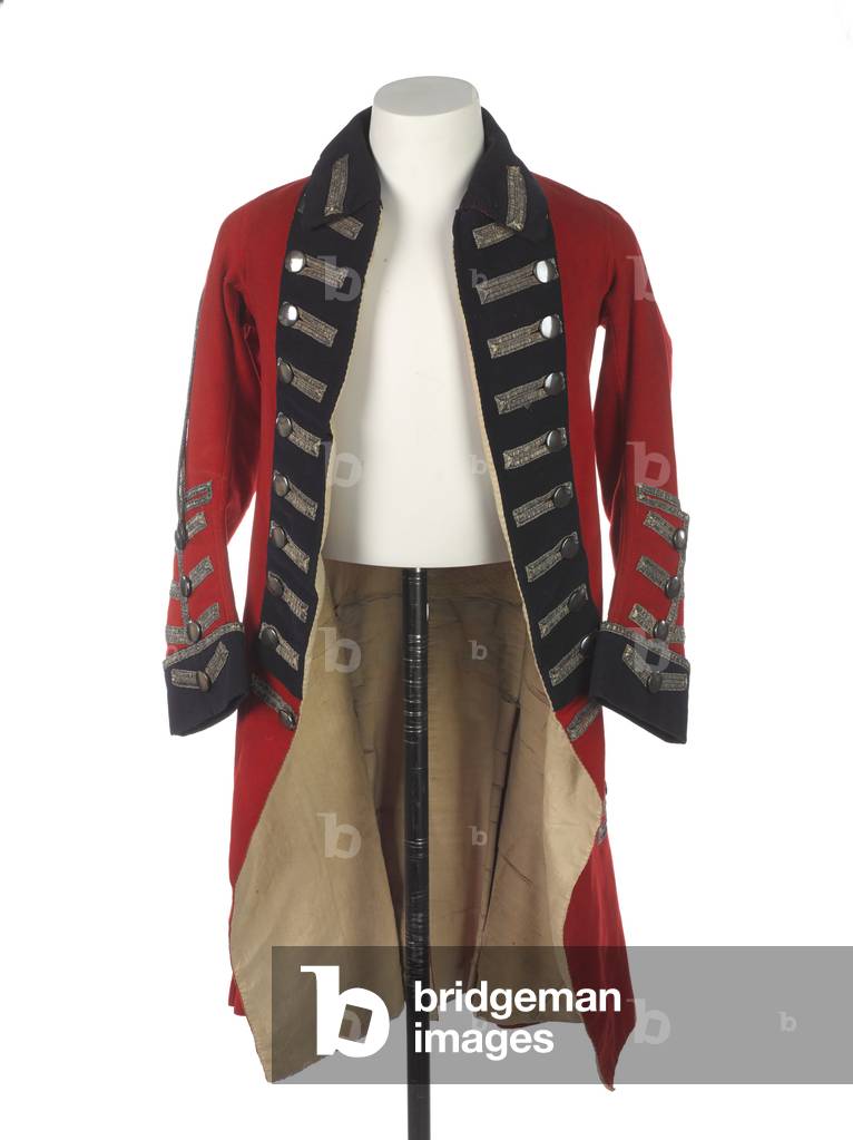 Coat worn by Colonel John Baker Holroyde, 1st Earl of Sheffield, 21st Light Dragoons (Royal Forresters), 1762 circa (fabric)