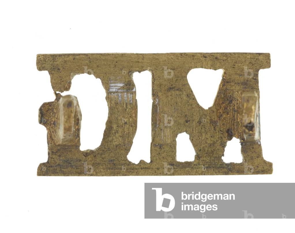Shoulder title, Madras Guards, 1920-1947 (metal)