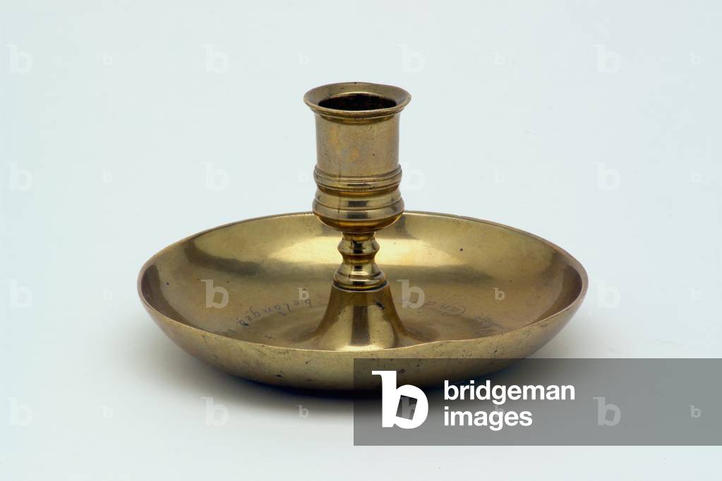 Brass candlestick belonging to Major General James Wolfe, 1759 circa (brass)