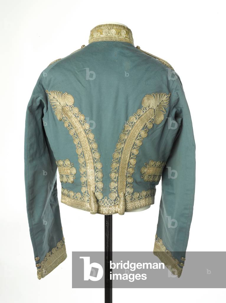 Short-frogged jacket worn by Captain John Grant Malcolmson, VC, 3 Bombay Light Cavalry, 1860 circa (fabric)