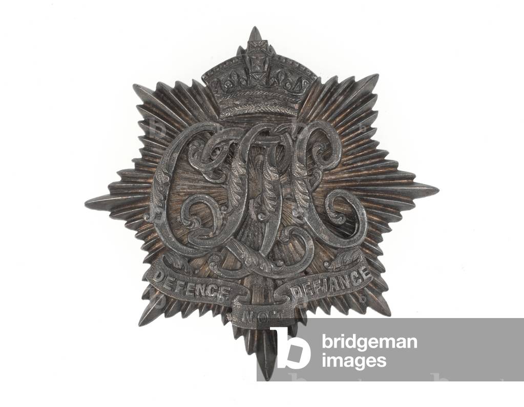 Helmet badge, Calcutta Light Horse, 1887-1901 (metal)