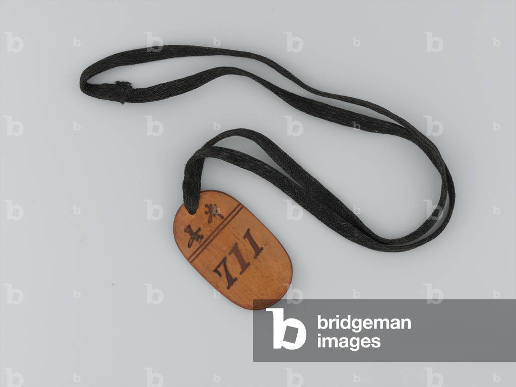 Identity tag belonging to Major William Stewart, Singapore Royal Engineers, when held prisoner in Japan, 1944 (metal)