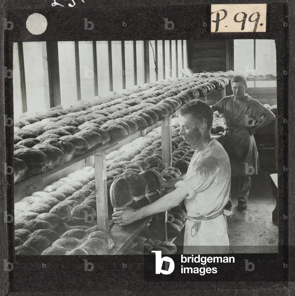 The bakery at Eastcote camp in Northamptonshire, 1917 circa (lantern slide)