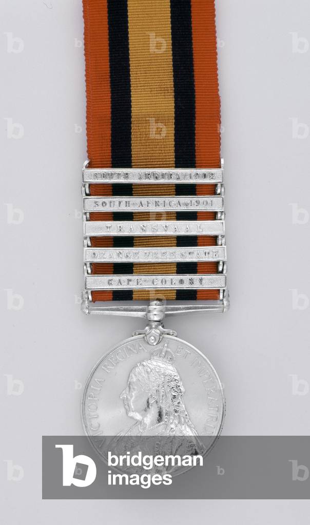 Queens South Africa Medal, Private Robert John Cross, 109th (Yorkshire Hussars) Company, 3rd Battalion Imperial Yeomanry (metal)