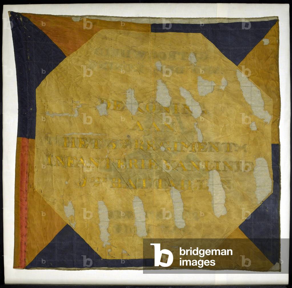 Colour of the 1st Battalion, 5th Infantry of the Line, Army of the Napoleonic Kingdom of Holland, 1809 circa (fabric)