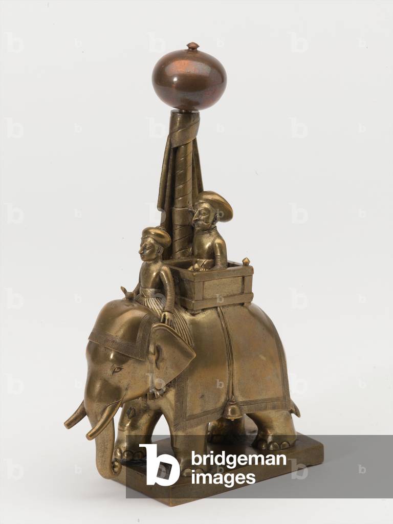 Bronze figurine of a Maharajah and mahout on an elephant, 1795 circa (bronze)