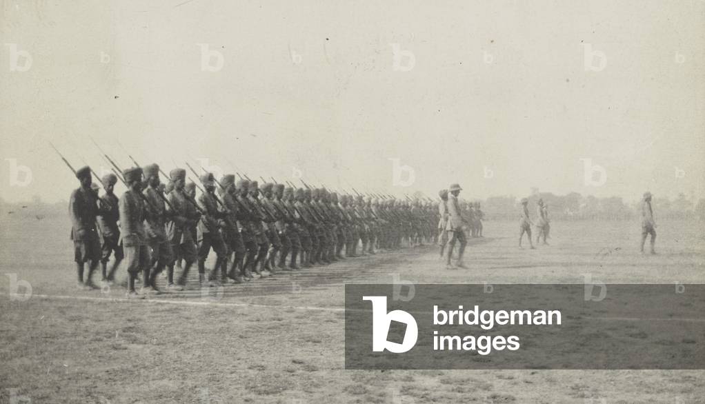 Armistice Day Parade, 1918 (b/w photo)