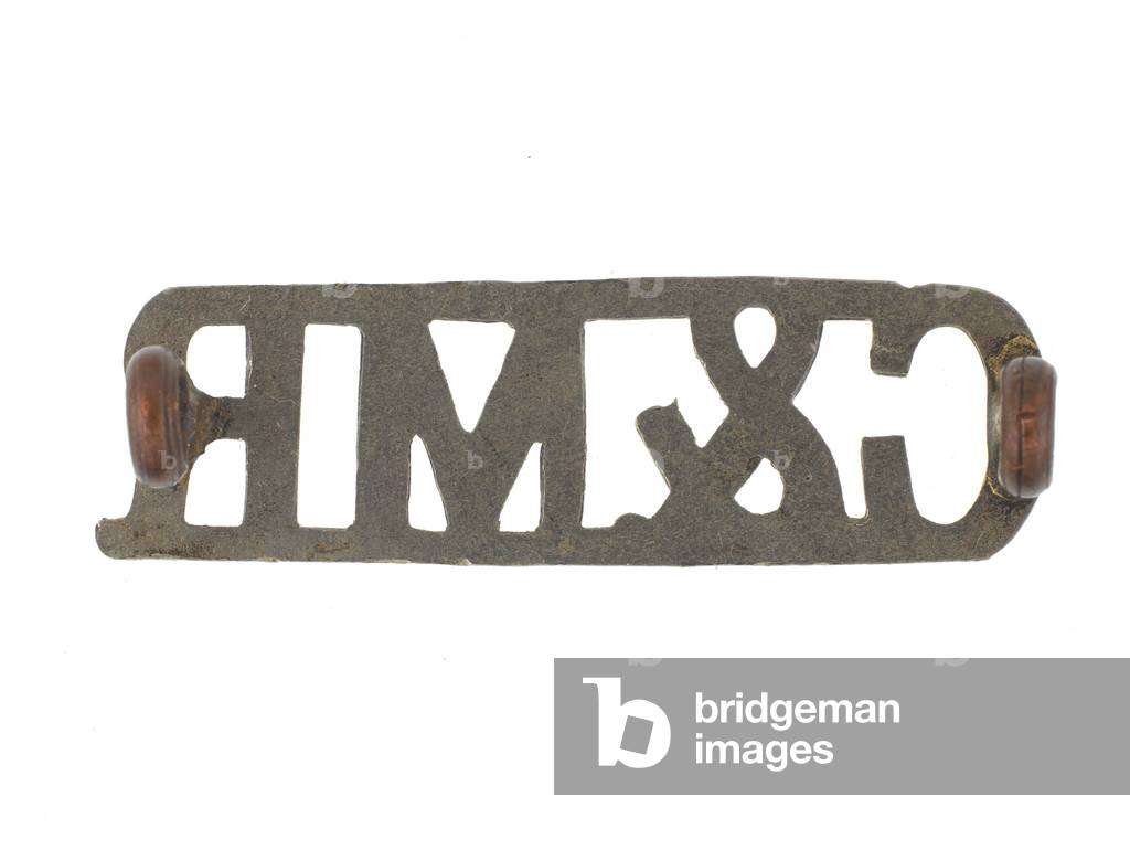 Shoulder title, Coorg and Mysore Rifles, 1884-1917 and 1933-1947 (metal)