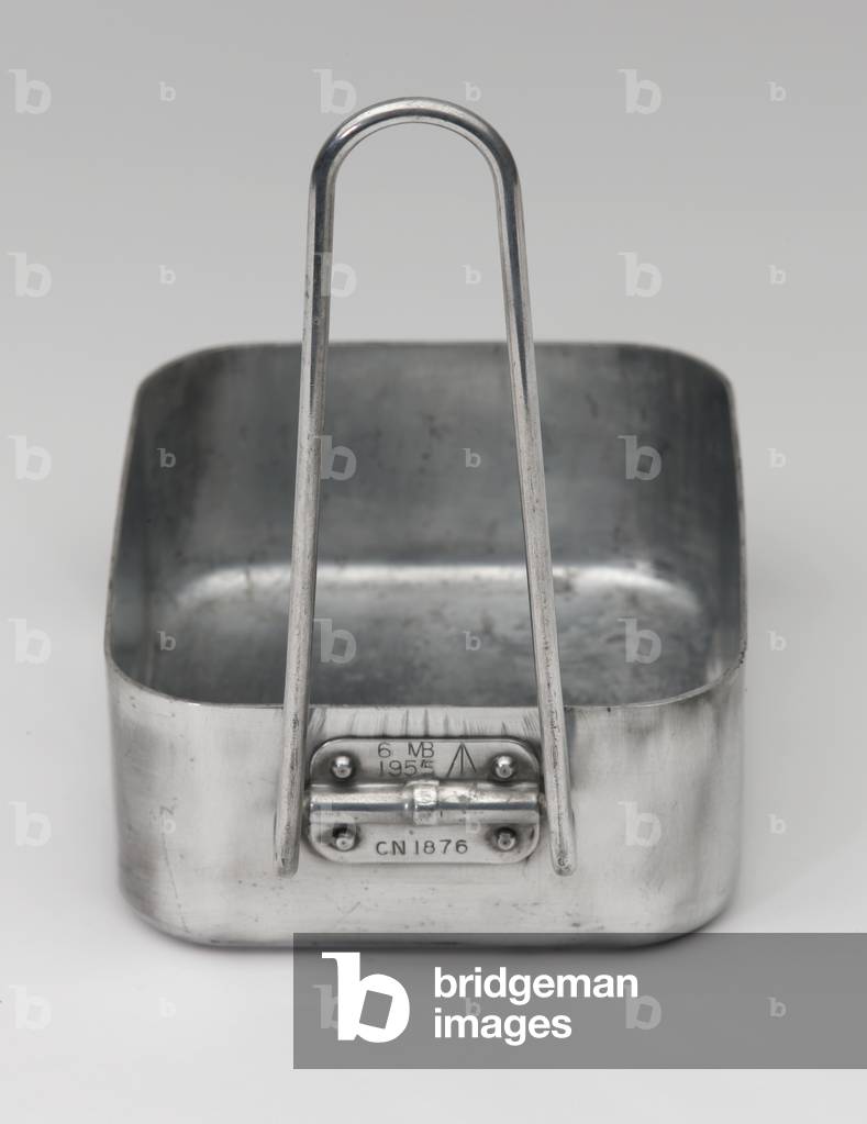 Steel and aluminium mess tin, 1955 (tin, mess)