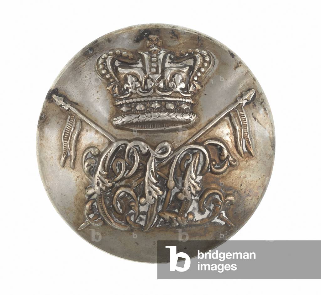 Button, Calcutta Volunteer Lancers, 1872-1881 (metal)