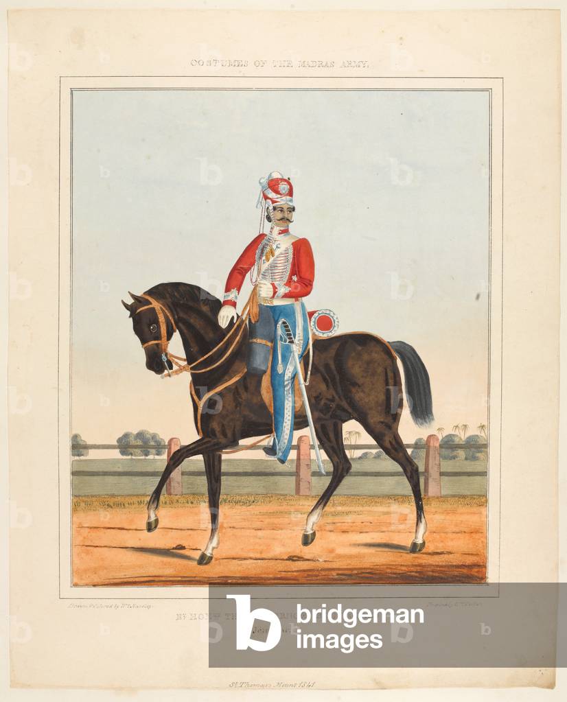 Right Hon The Governors Bodyguard, Jemidar (coloured lithograph)