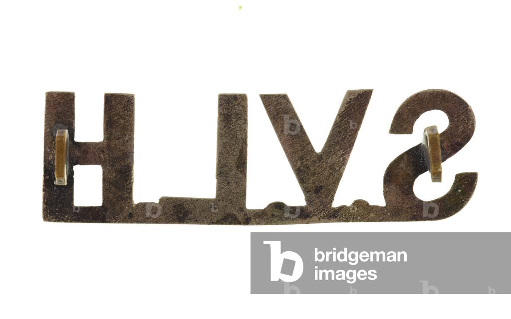 Shoulder title, Surma Valley Light Horse, 1886-1901 (metal)
