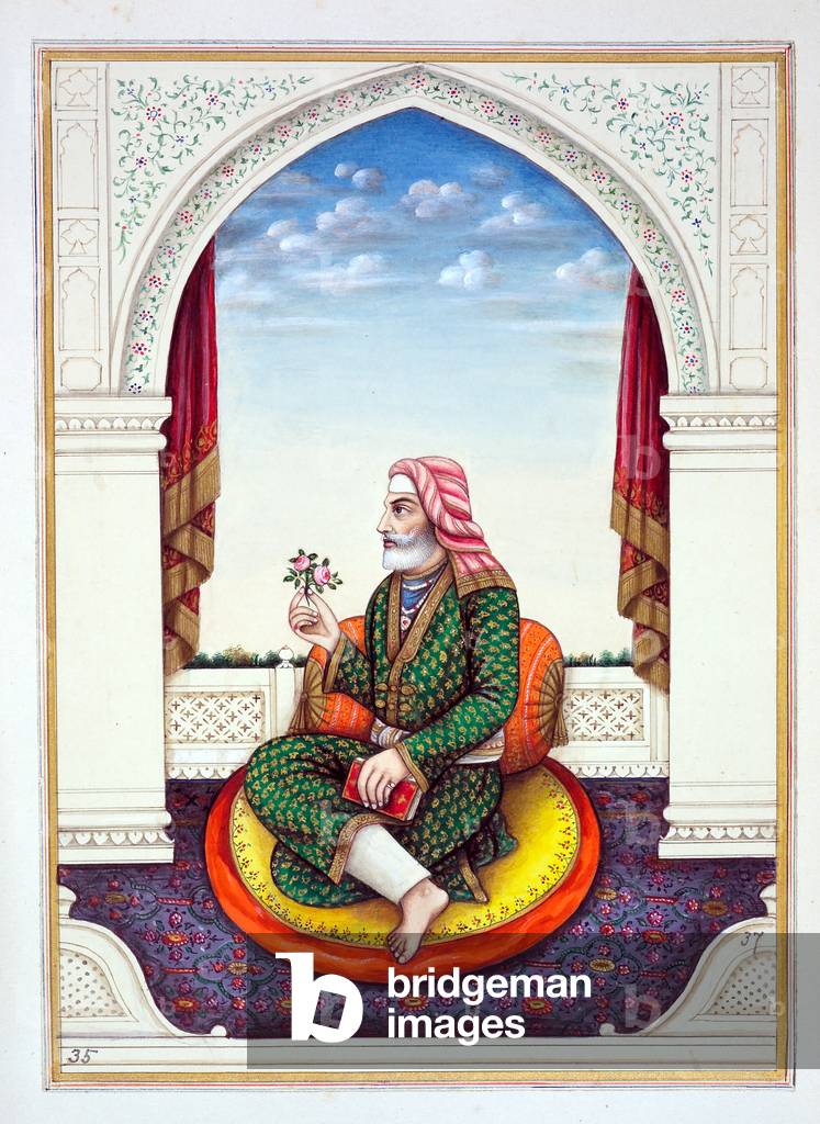 Dewan Sawan Mal (Multanwala), from 'The Kingdom of the Punjab, its Rulers and Chiefs, volume II', a volume of 30 watercolour studies by an unidentified Indian artist, c.1840 (w/c on paper)