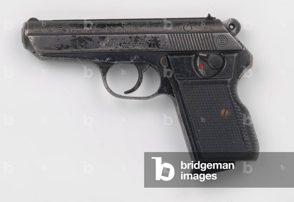 Czech Vz70 7.65 mm self-loading pistol, used by Irish Republican Army, 1978 circa