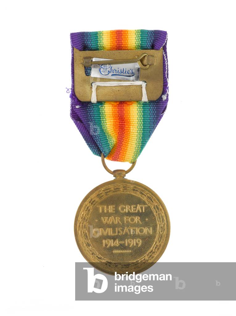 Allied Victory Medal 1914-19 with oakleaf, awarded to Captain Newton Williams (metal)