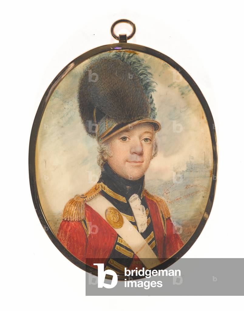 Field Officer of a Light Infantry Regiment, 1800 circa (miniature on ivory)