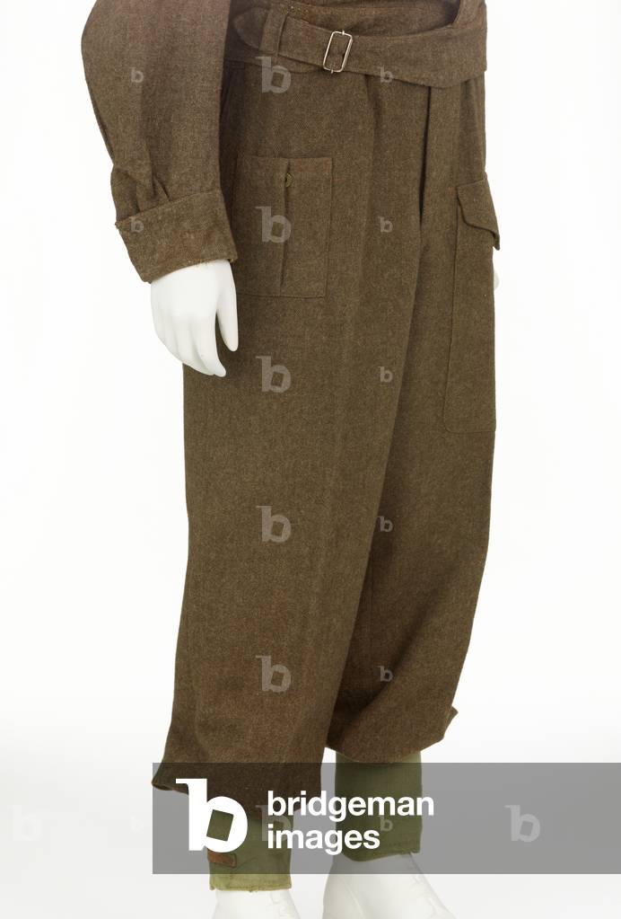 Battle dress trousers, Canadian pattern, Parachute Regiment, 1943 (fabric)