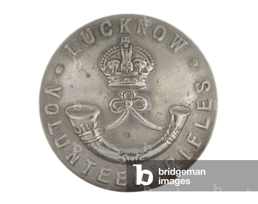 Button, The Lucknow Volunteer Rifles, 1901-1947 (metal)
