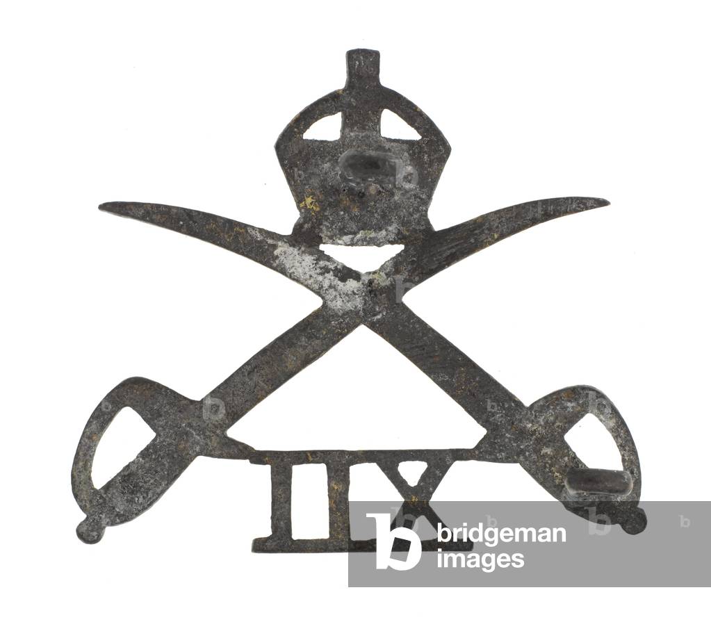 Cap badge, 12th Cavalry, 1901-1922 (metal)
