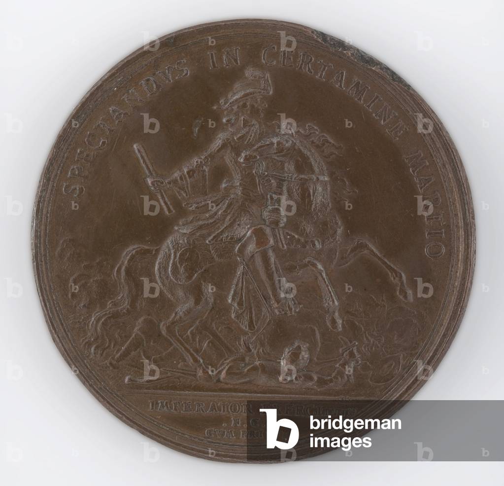 Bronze medal commemorating the death of Frederick, Duke of Schomberg, 1690 (Medal commemorating the Death of Frederick, Duke of Schomberg, 1690)