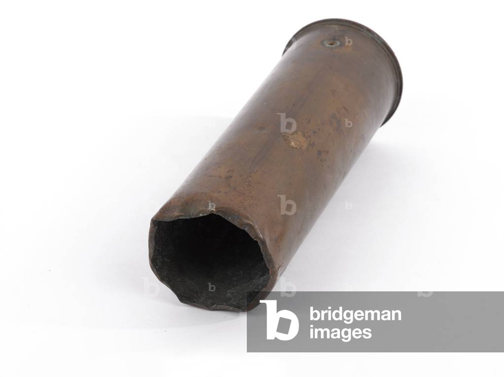 18-pounder shell case fired during the Easter Rising, 1916