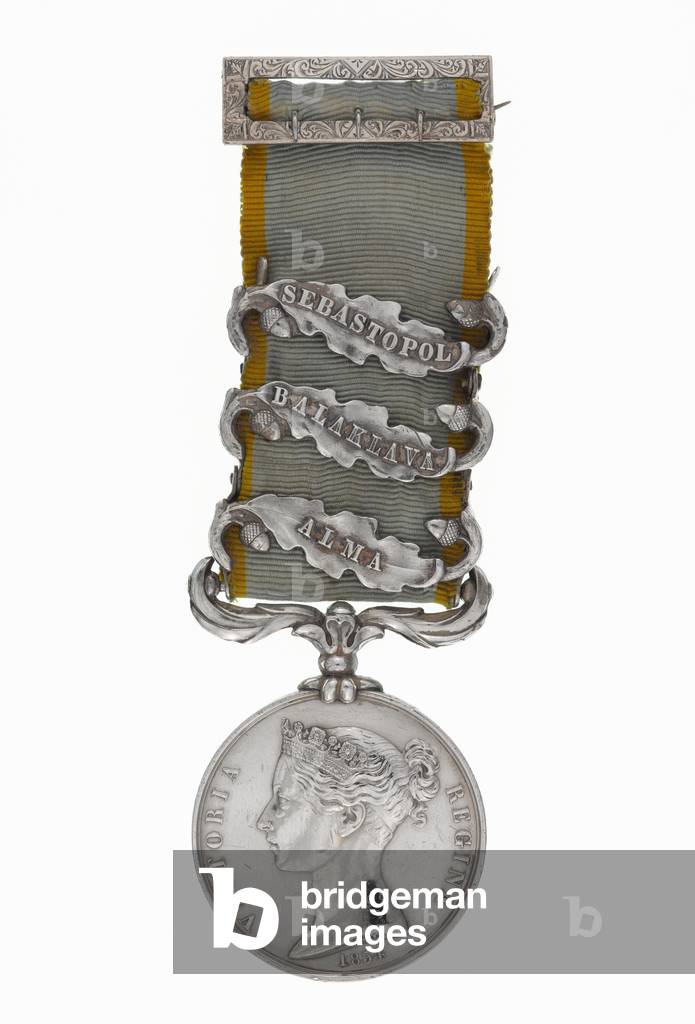 Crimea War Medal 1854-56, Sergeant Frederick Peake, 13th (Light) Dragoons (metal)