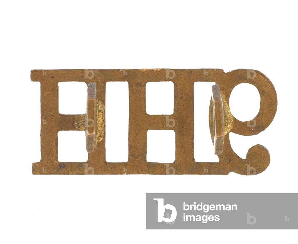 Shoulder title, 9th Hodsons Horse, 1903-1922 (metal)