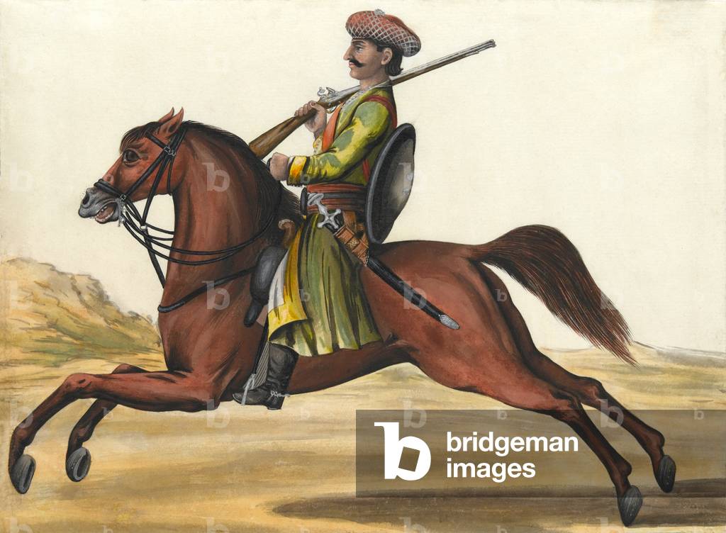 One of the Native Cavalry in the Nawaabs Service, 1780 circa (w/c)