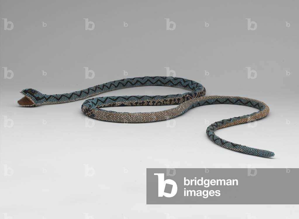 Beadwork snake, probably made by Turkish prisoner of war, 1918 (beadwork)