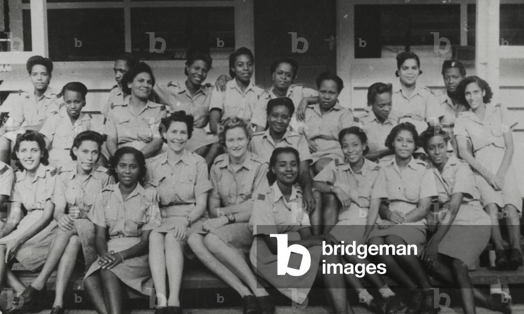 A West Indian detachment of the Auxiliary Territorial Service, c.1943 (b/w photo)
