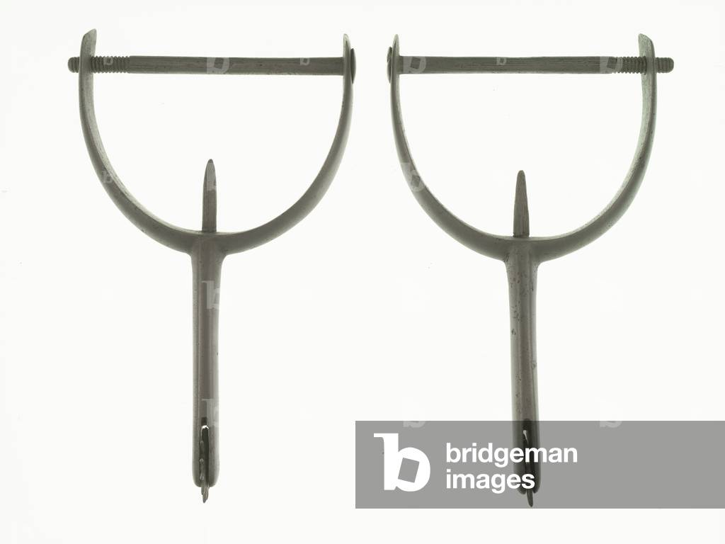 Spurs, Private William Sewell, 13th (Light) Dragoons, 1855 circa (metal)