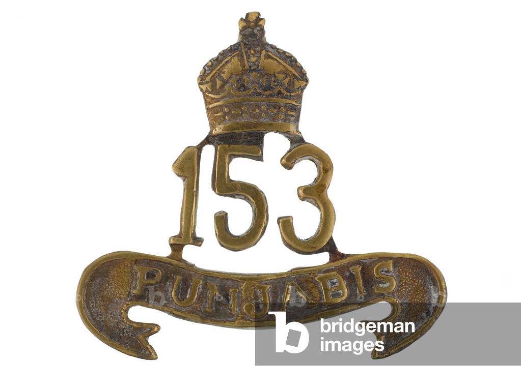 Cap badge, 3rd Battalion, 153rd Punjabis, 1918-1922 (metal)
