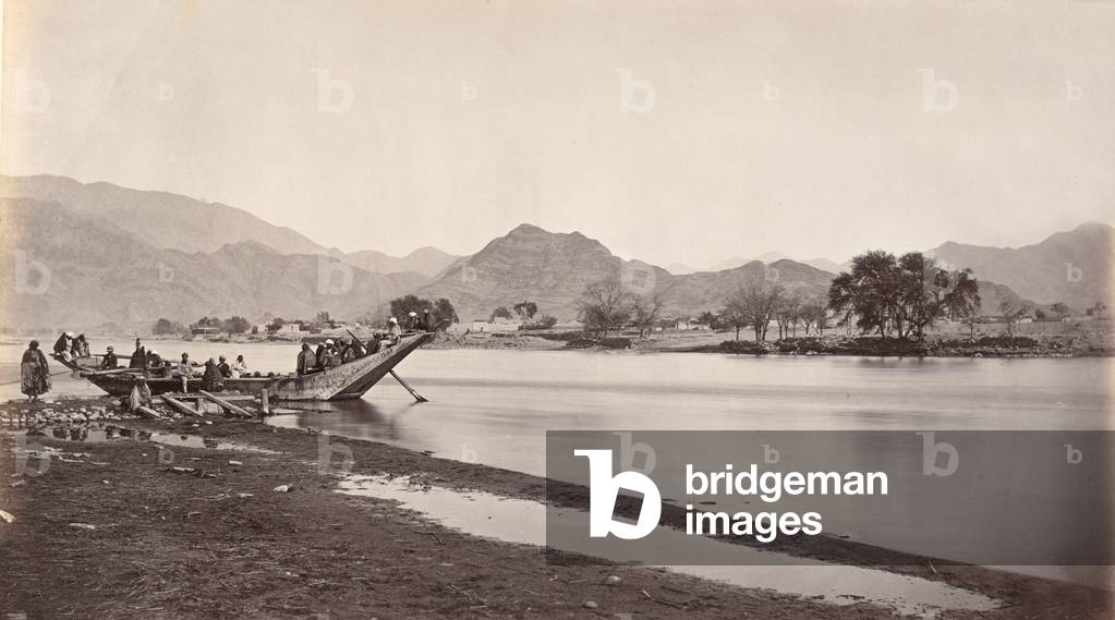 Lalpura from the ferry, 1878 (photo)