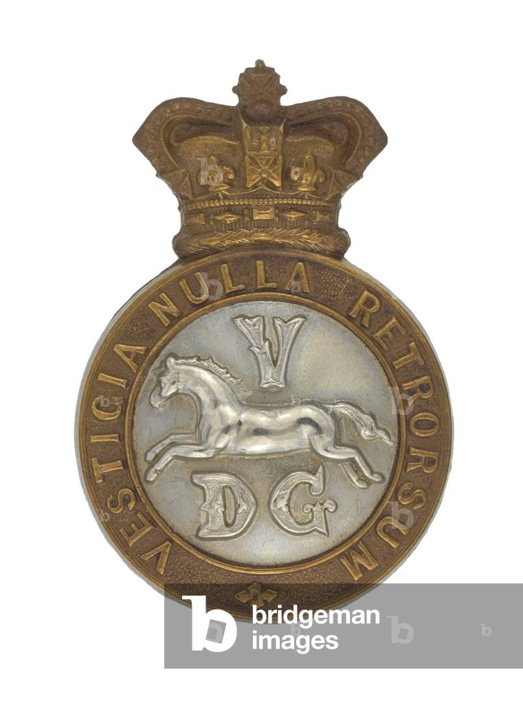 Cap badge, c.1900 (brass and white metal)